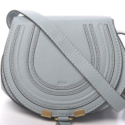 Chloe Calfskin Mini Marcie Round Crossbody Bag Faded Blue 11 of 11