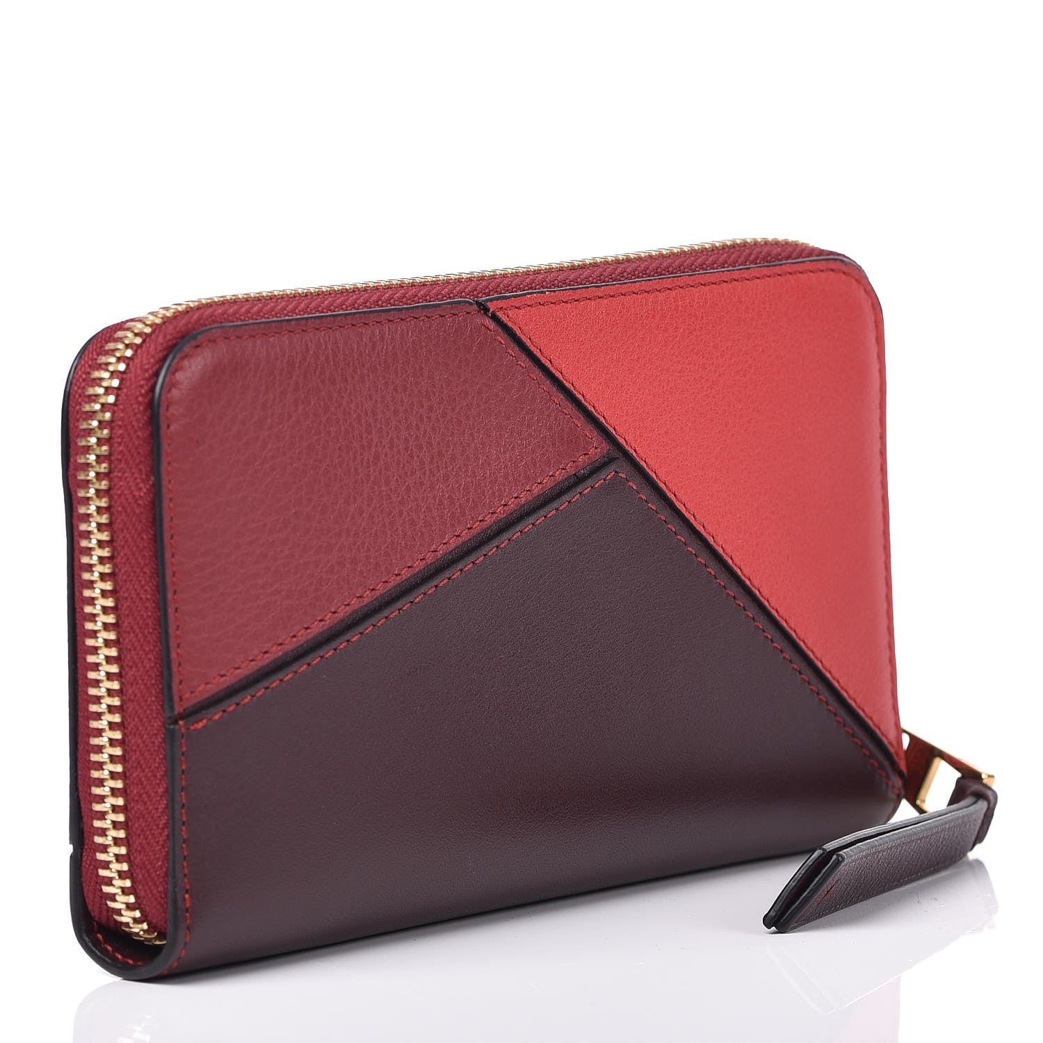 Loewe Calfskin Medium Puzzle Colorblock Zip Around Wallet Multicolor 3 of 8