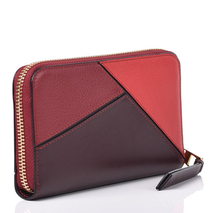 Loewe Calfskin Medium Puzzle Colorblock Zip Around Wallet Multicolor 3 of 8