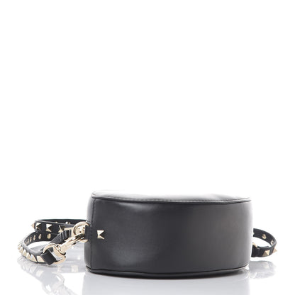 Valentino Garavani Calfskin VLTN Print Mini Rockstud Crossbody Bag Black 5 of 7