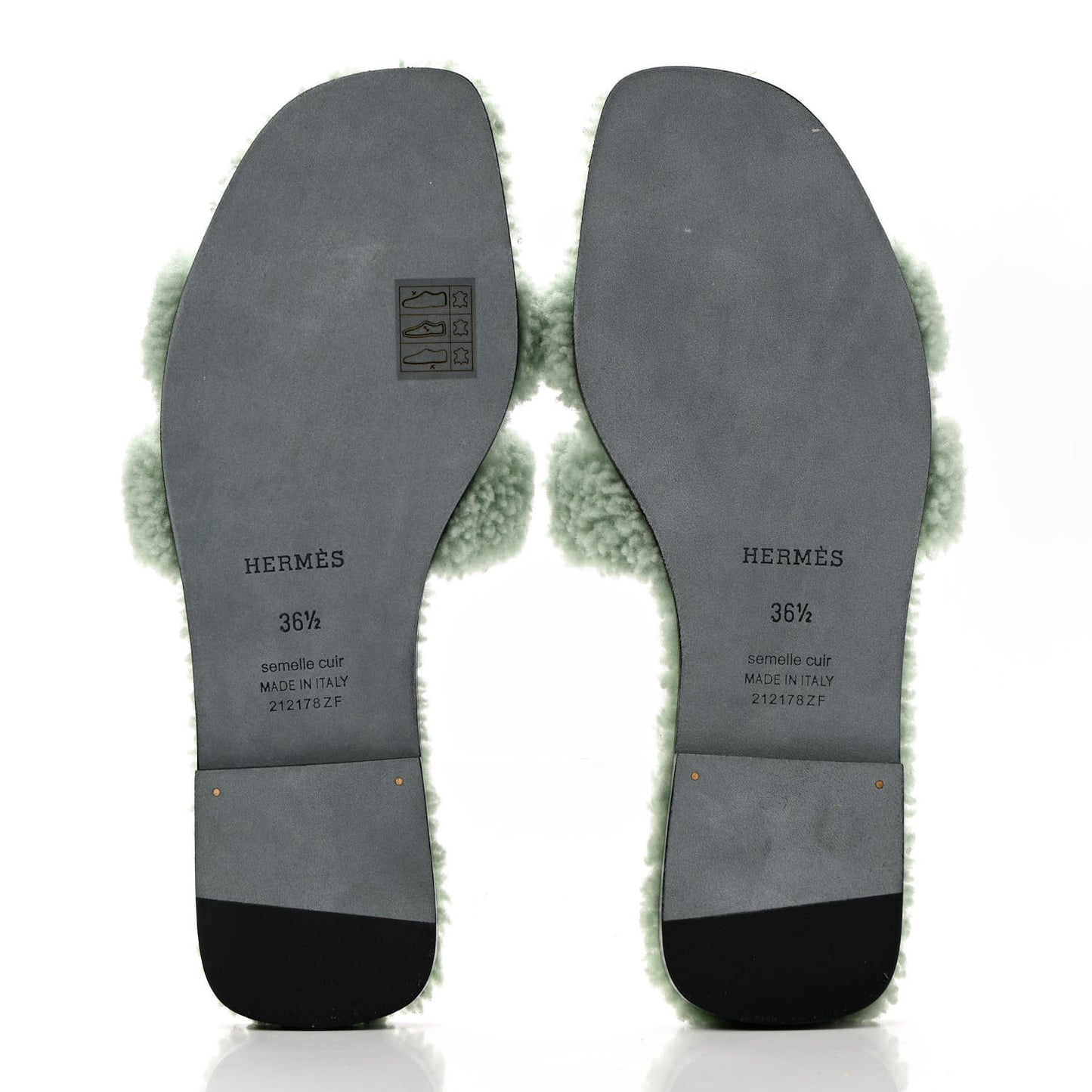 Woolskin Oran Sandals 36.5 Vert D’Eau