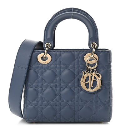 Christian Dior Lambskin Cannage Small My Lady Dior Blue Grey 1 of 10
