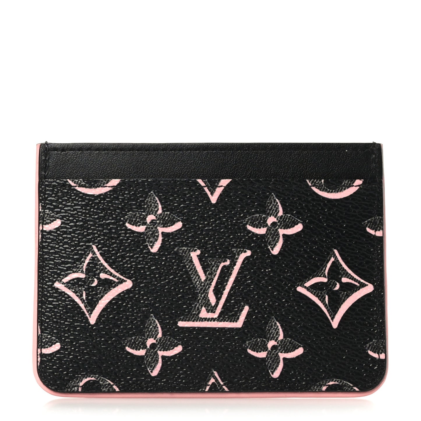 Monogram Fall for You LV Side-Up Card Holder Black