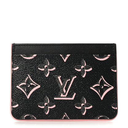 Louis Vuitton Monogram Fall for You LV Side-Up Card Holder Black 1 of 6