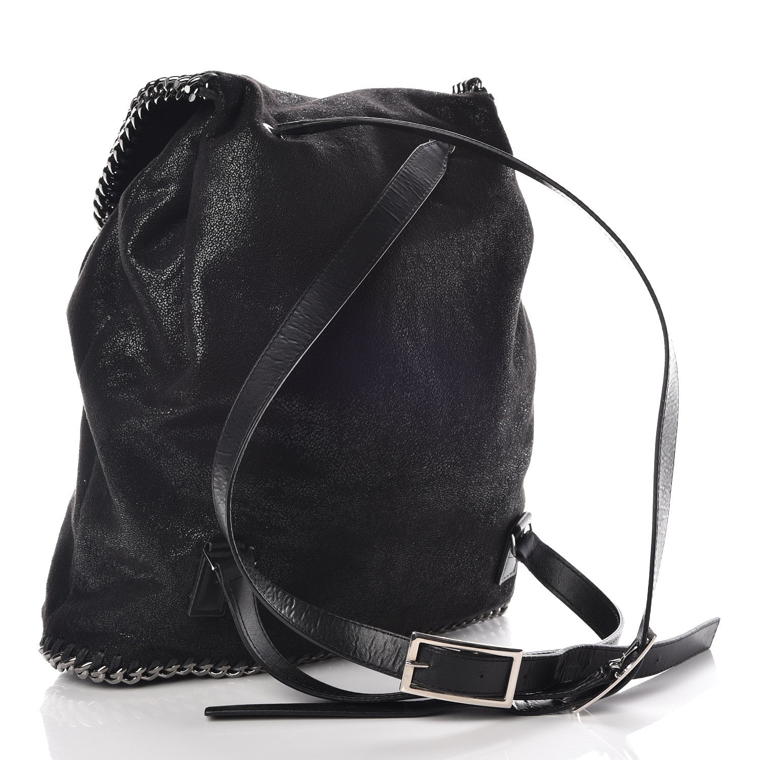 Stella McCartney Shaggy Deer Falabella Backpack Black 3 of 10