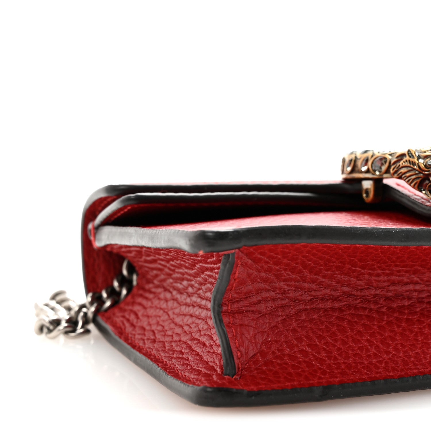 Gucci Calfskin Super Mini Dionysus Shoulder Bag Hibiscus Red 8 of 9