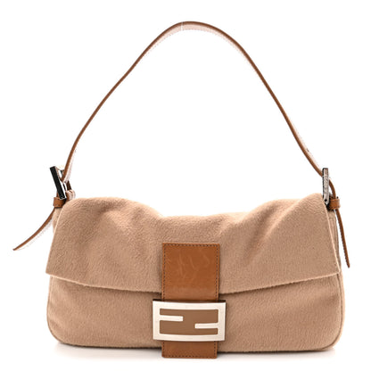 Fendi Wool Baguette Beige 1 of 9