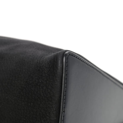 Loewe Nubuck Calfskin Berlingo Shoulder Bag Black 9 of 14