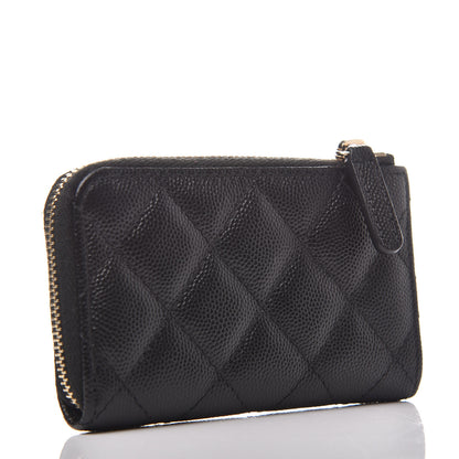 Chanel Caviar Quilted Key Holder Case Black 3 of 8