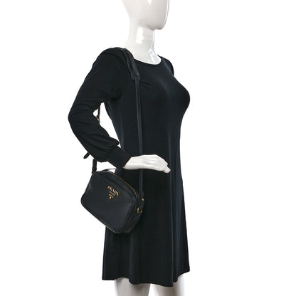 Prada Vitello Phenix Camera Bag Black 2 of 11