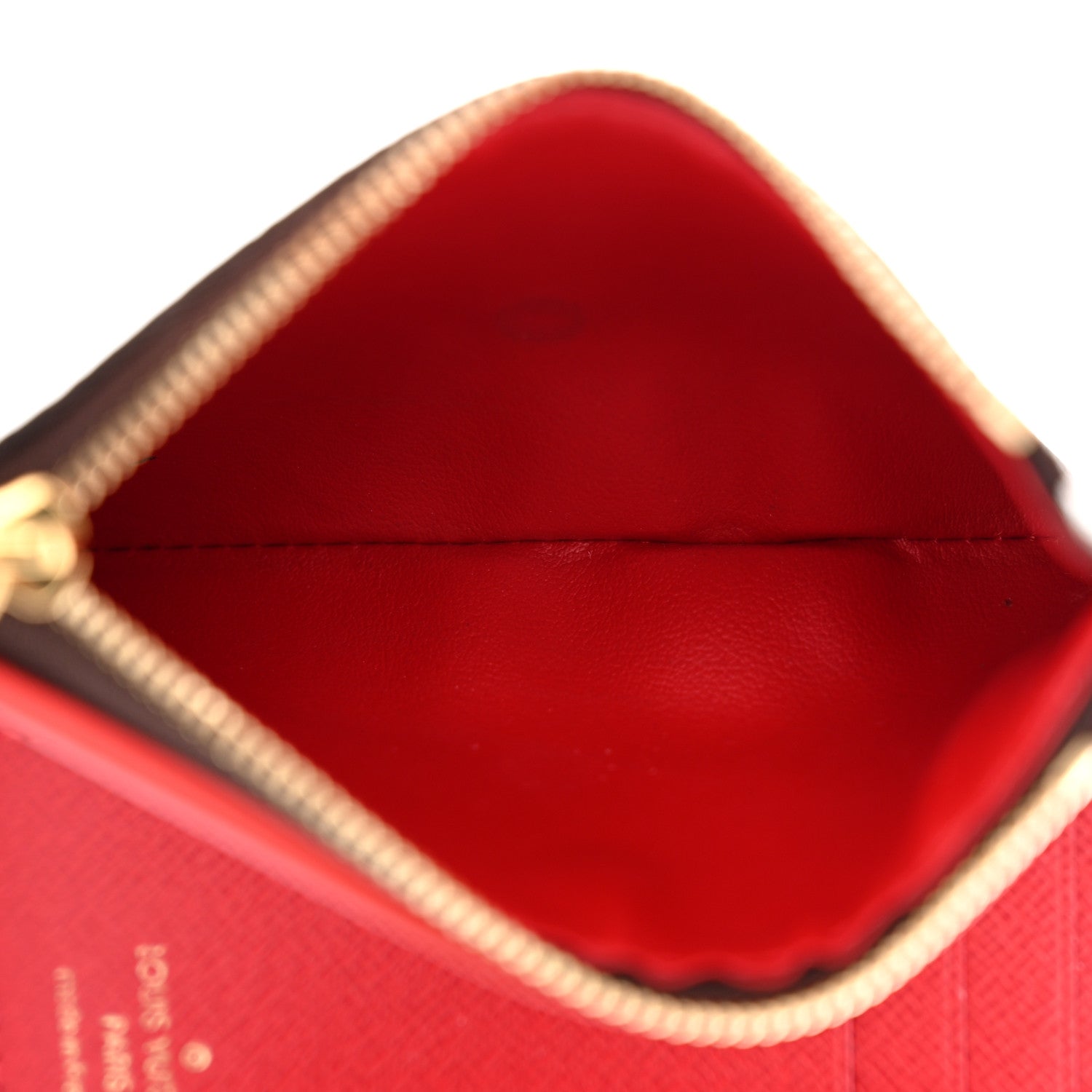 Louis Vuitton Damier Ebene Victorine Wallet Cherry 6 of 8