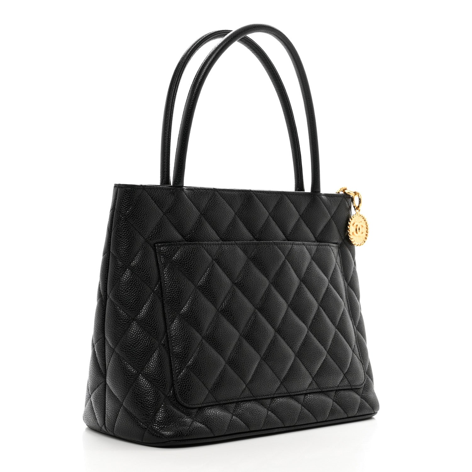 Chanel Caviar Quilted Medallion Tote Black 3 of 10