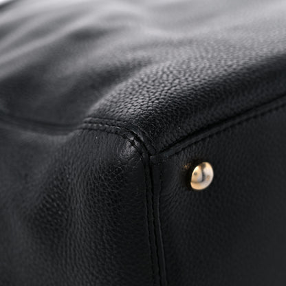 Chanel Calfskin Tall Cerf Tote Black 9 of 18