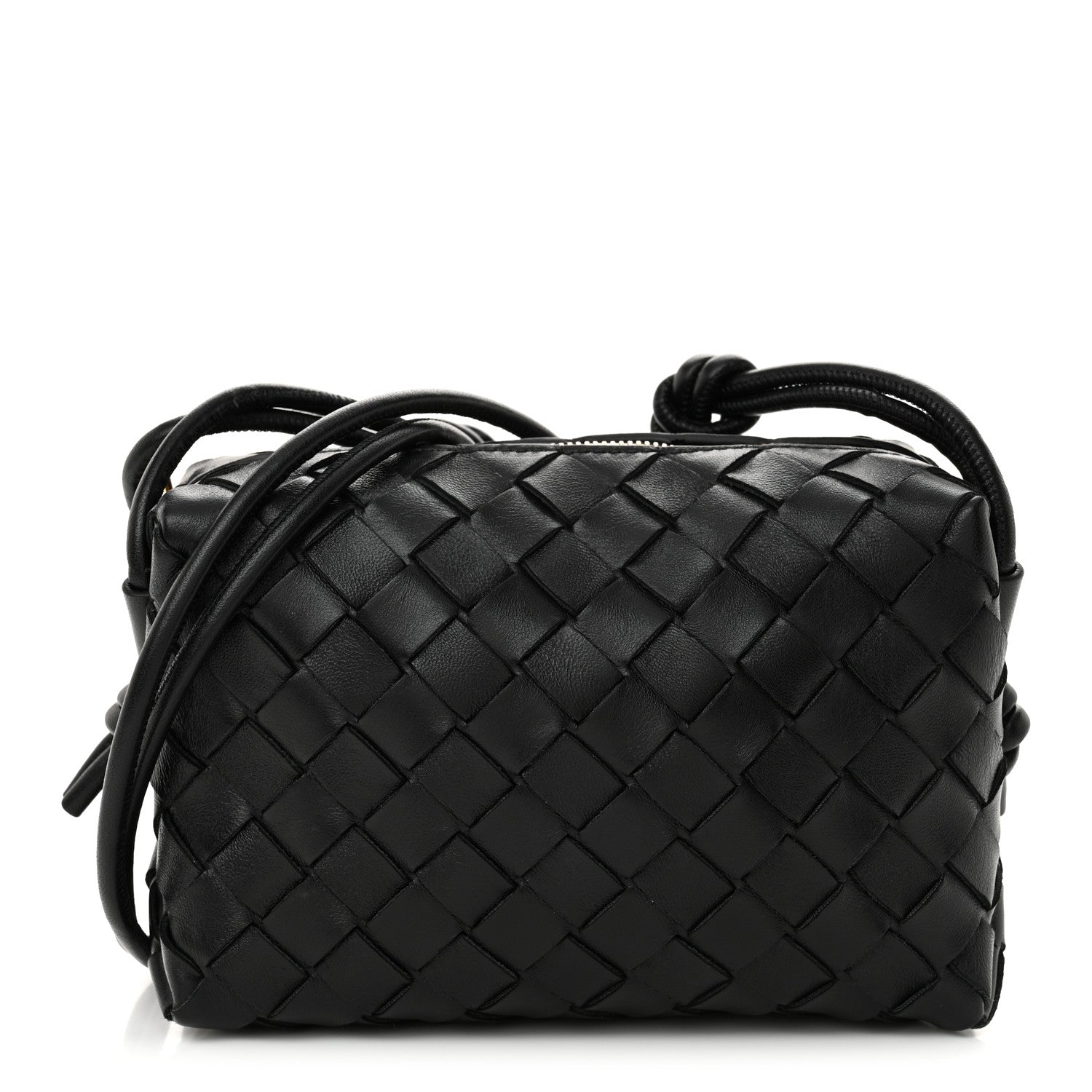 Bottega Veneta Nappa Intrecciato Mini Loop Camera Bag Black 1 of 10
