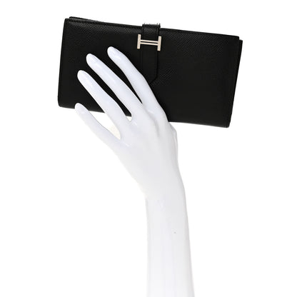 Hermes Epsom Tri-Fold Bearn Gusset Wallet Black 2 of 11