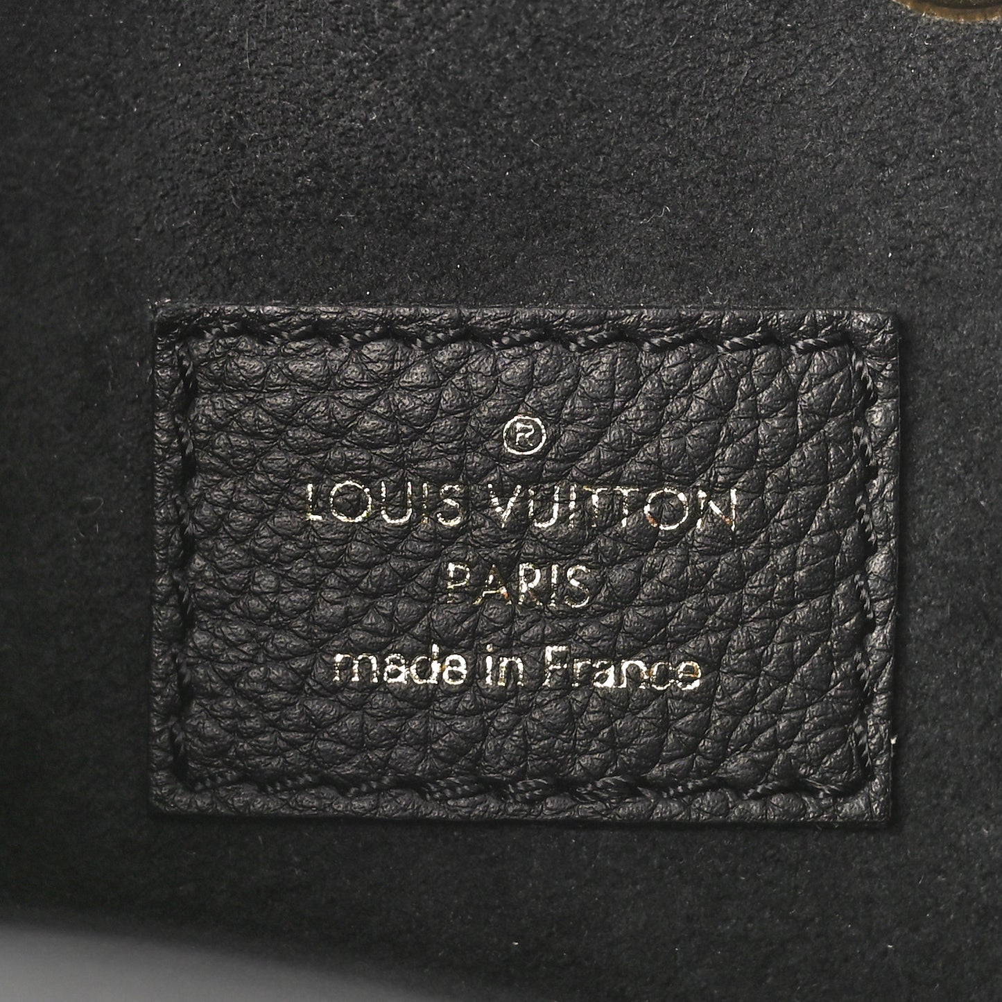 Calfskin Lockme Bucket MM Black