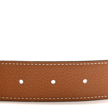 Hermes Box Togo 32mm H Belt 90 36 Black Gold 4 of 6