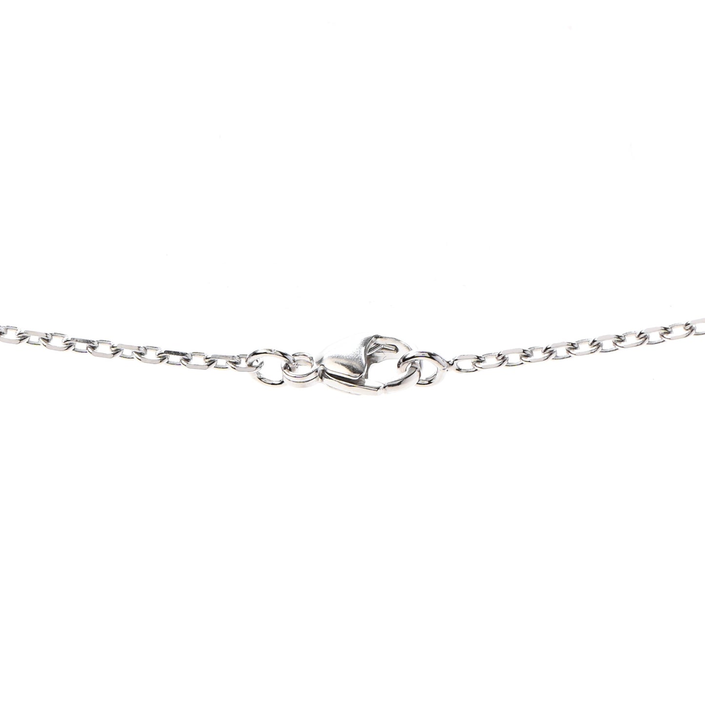 Lacquered Palladium Mini Pop H Pendant Necklace Black