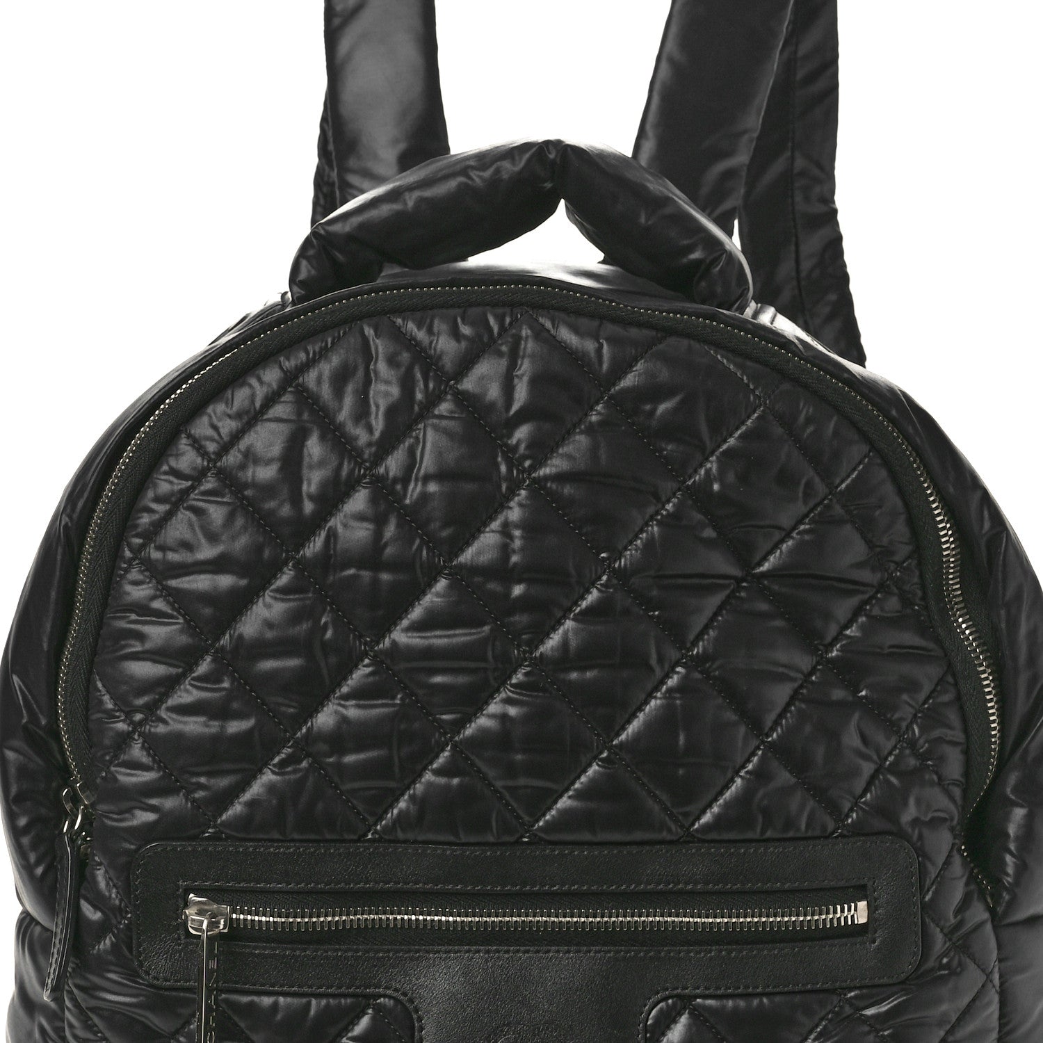Chanel Nylon Quilted Coco Cocoon Backpack Black 8 of 10
