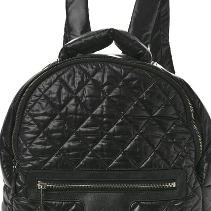 Chanel Nylon Quilted Coco Cocoon Backpack Black 8 of 10