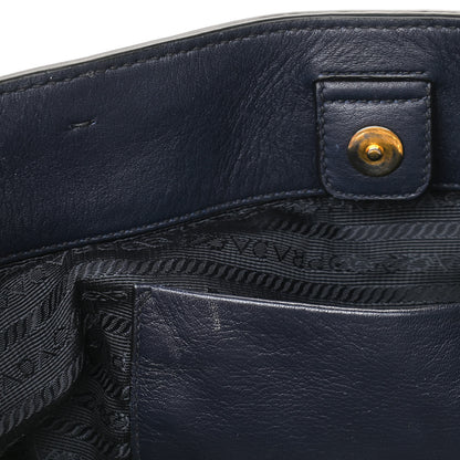 Prada Soft Calfskin Tote Baltico 12 of 12