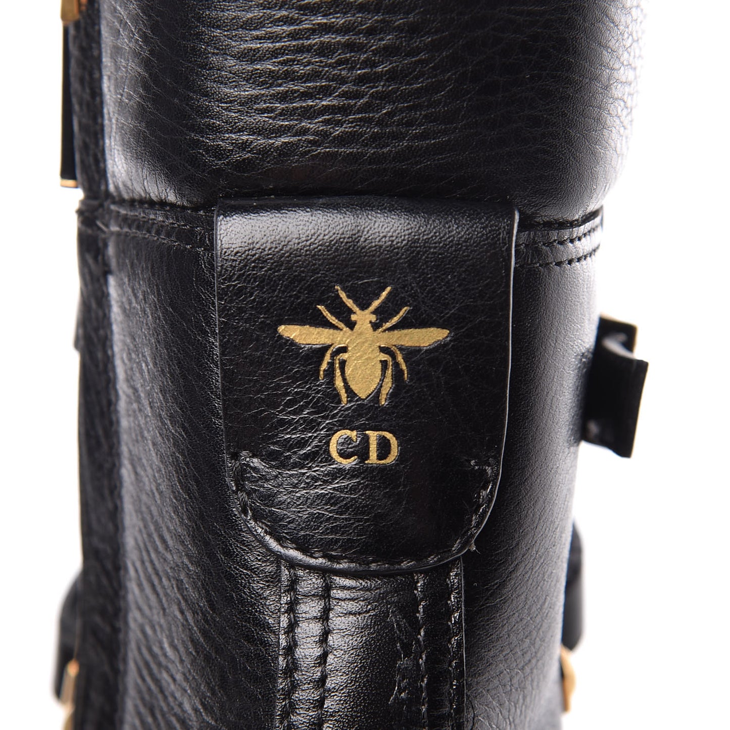 Shiny Calfskin Wildior Low Boot 38 Black