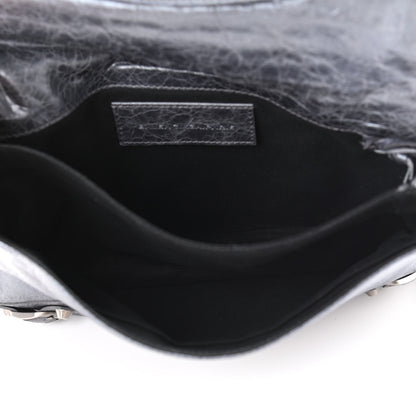 Balenciaga Metallic Agneau Envelope Clutch Anthracite 4 of 9