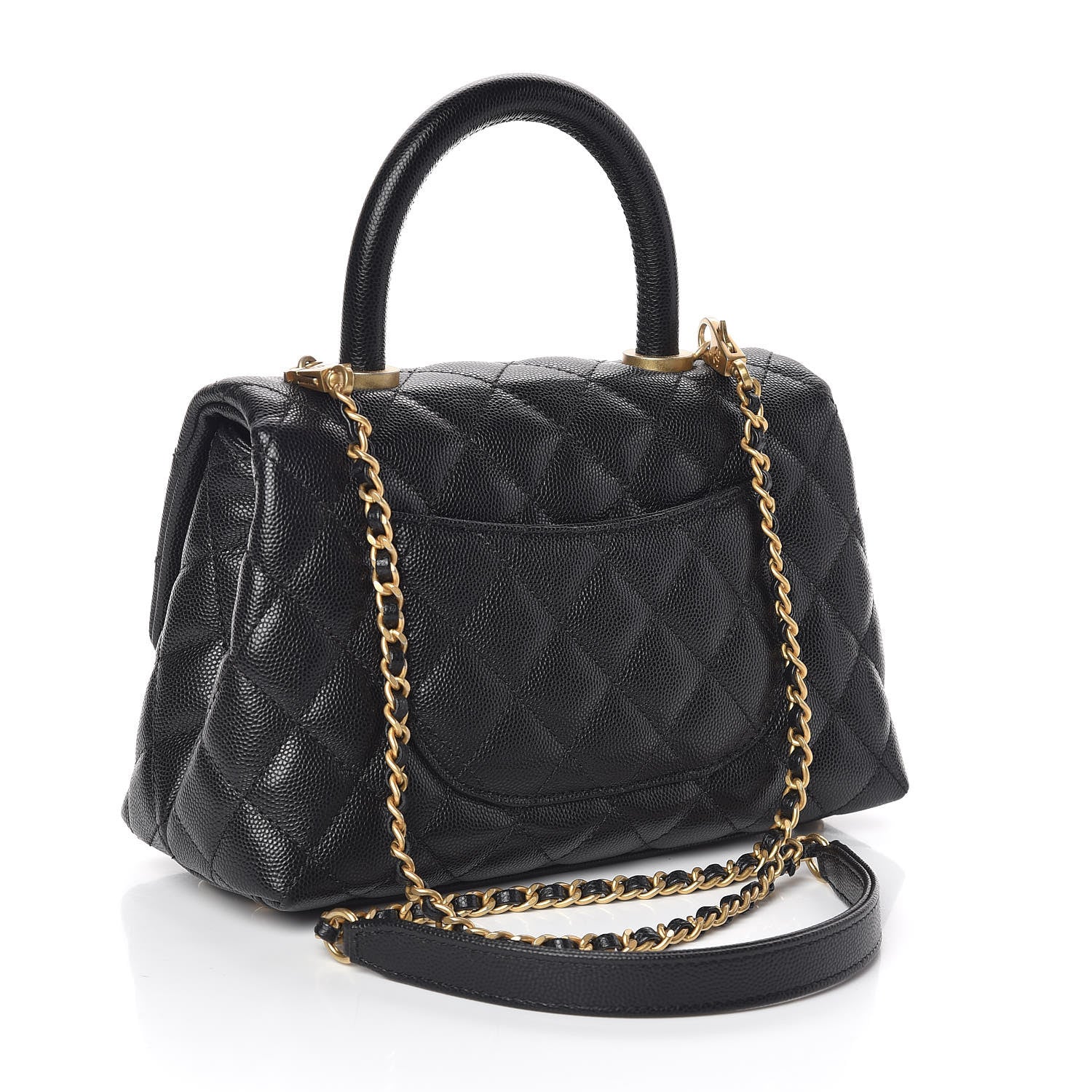 Chanel Caviar Quilted Mini Coco Handle Flap Black 3 of 14