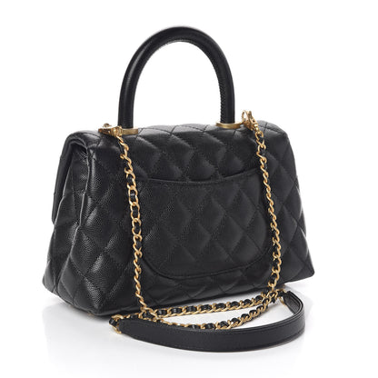 Chanel Caviar Quilted Mini Coco Handle Flap Black 3 of 14