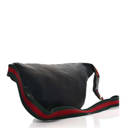 Gucci Grained Calfskin Logo Belt Bag Black 3 of 9
