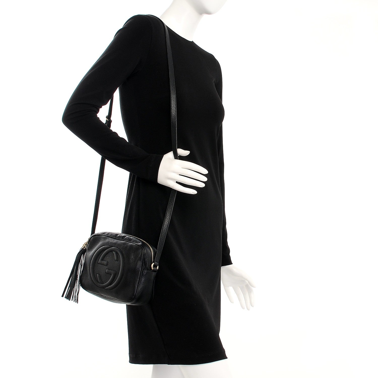 Gucci Pebbled Calfskin Small Soho Disco Bag Black 2 of 7