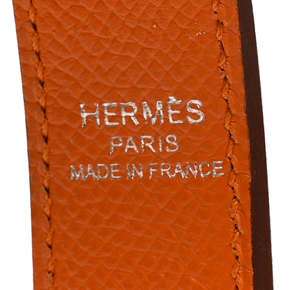 Hermes Epsom 25mm Tressage Shoulder Strap Orange Gold Rose Azalee 4 of 4