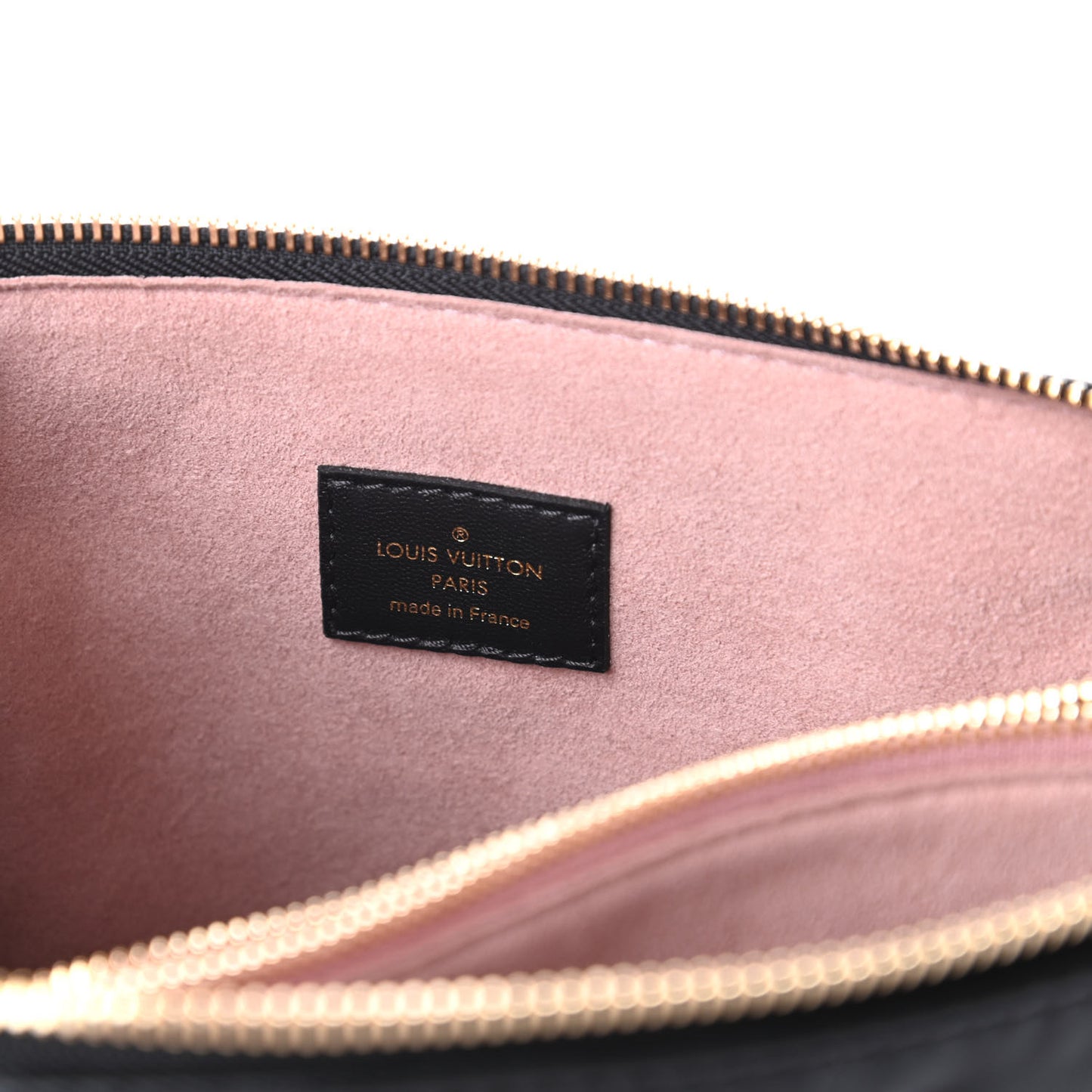 Lambskin Embossed Monogram Coussin PM Black