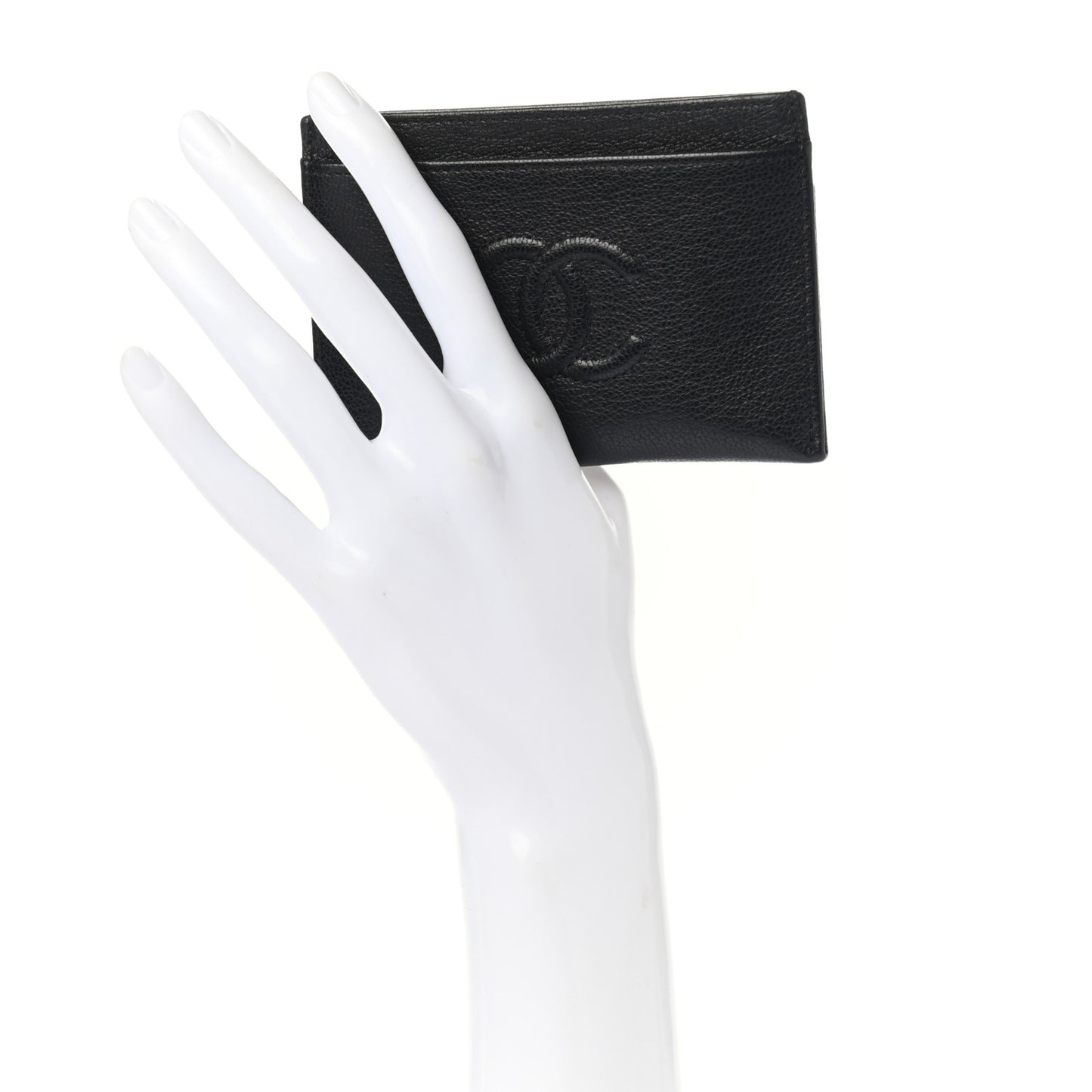 Calfskin CC Card Holder Black