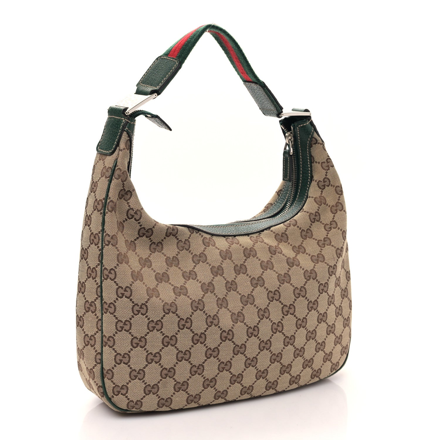 Gucci Monogram Medium Pop Hobo Green 3 of 9