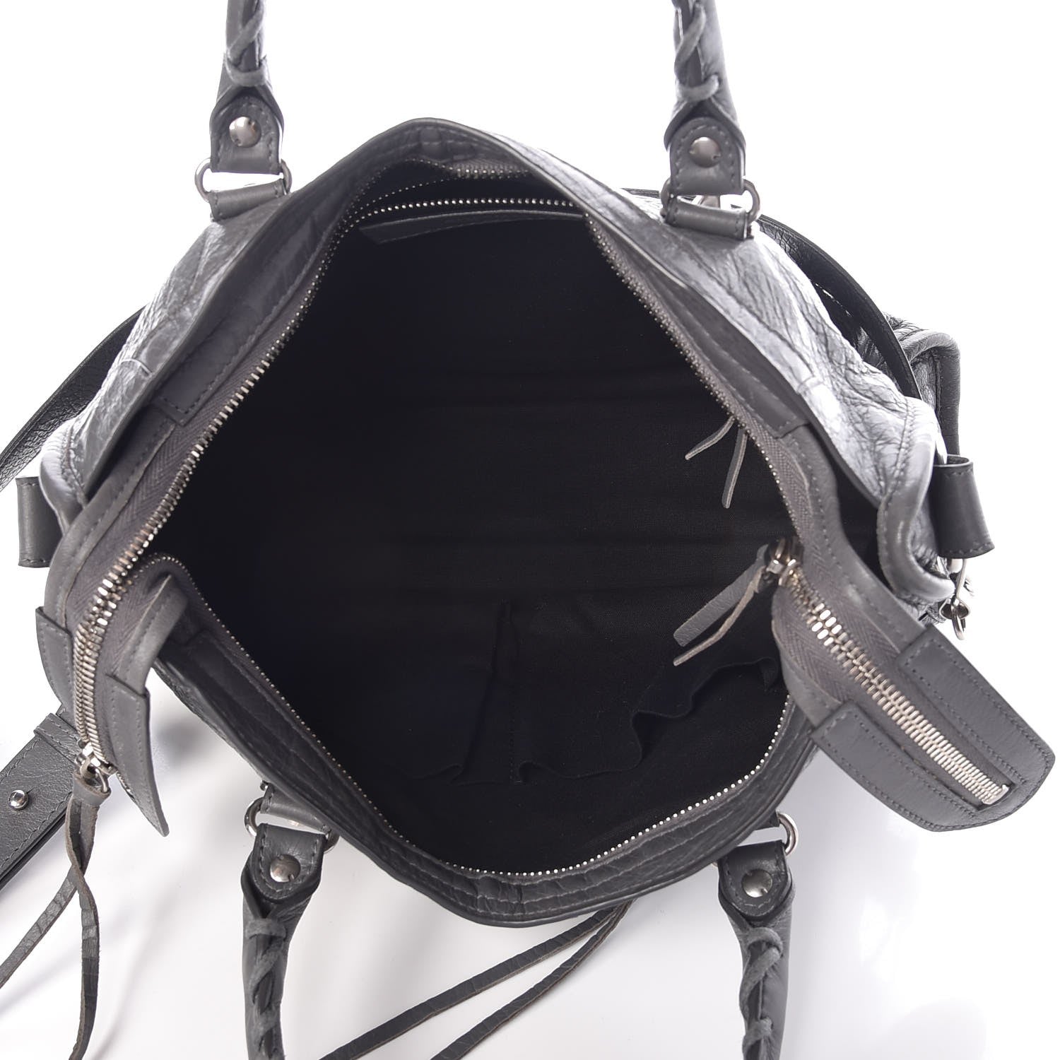Balenciaga Agneau Silver Metallic Edge Hardware S City Gris Cendre 6 of 8