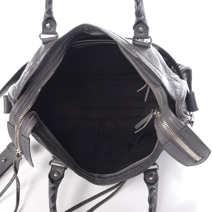 Balenciaga Agneau Silver Metallic Edge Hardware S City Gris Cendre 6 of 8