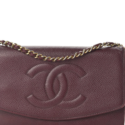 Chanel Caviar Timeless CC Wallet on Chain WOC Dark Red 18 of 18
