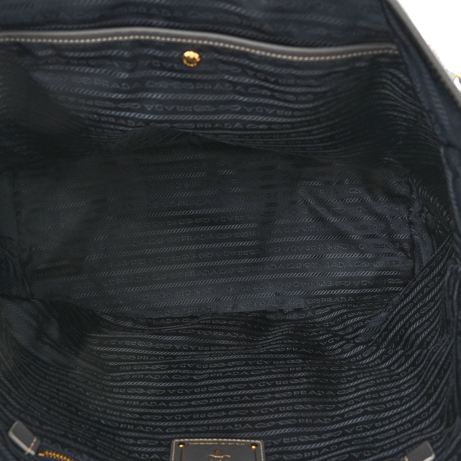 Prada Tessuto Nylon Saffiano Tote Acciaio 4 of 8
