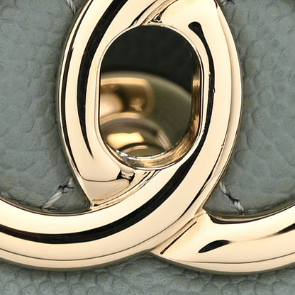 Chanel Caviar Quilted Large Classic Shopping Tote Light Green 12 of 12