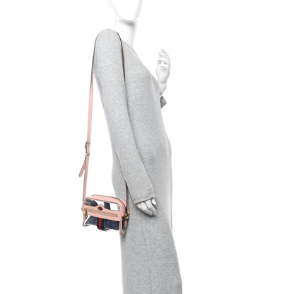 Gucci Vinyl Web Mini Ophidia Transparent Shoulder Bag Perfect Pink 4 of 28