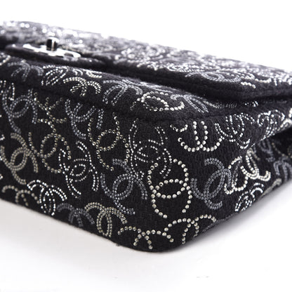 Chanel Tweed Strass Jumbo Pudong Flap Black 10 of 10