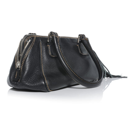 Chanel Leather Medium Tassel Handbag Black 3 of 7