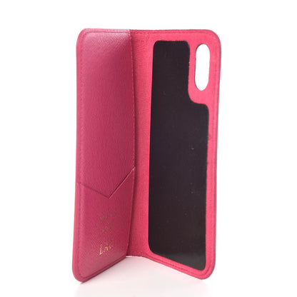 Louis Vuitton Monogram iPhone X Folio Case Rose Pop 5 of 9
