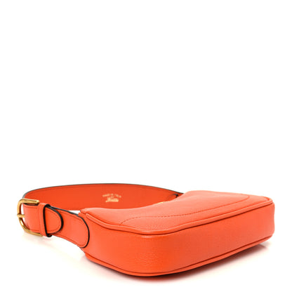 Gucci Goatskin Mini Aphrodite Shoulder Bag Orange 3 of 10