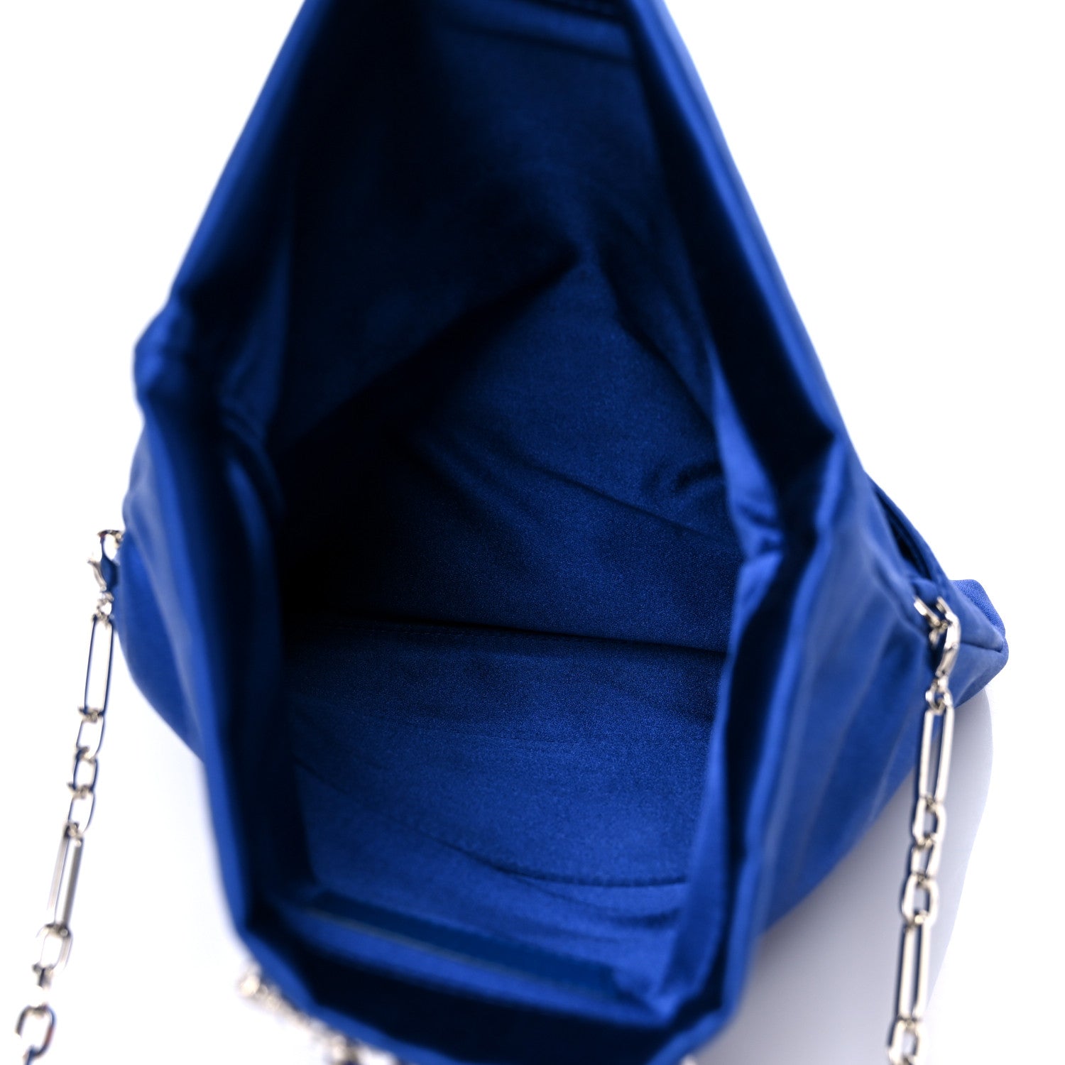 Jimmy Choo Satin Crystal Titania Clutch Blue 6 of 11