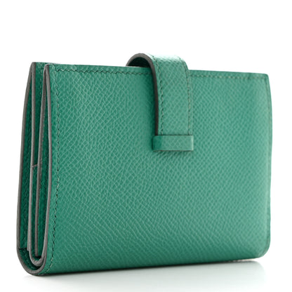 Hermes Epsom Mini Bearn Wallet Vert Jade 3 of 7