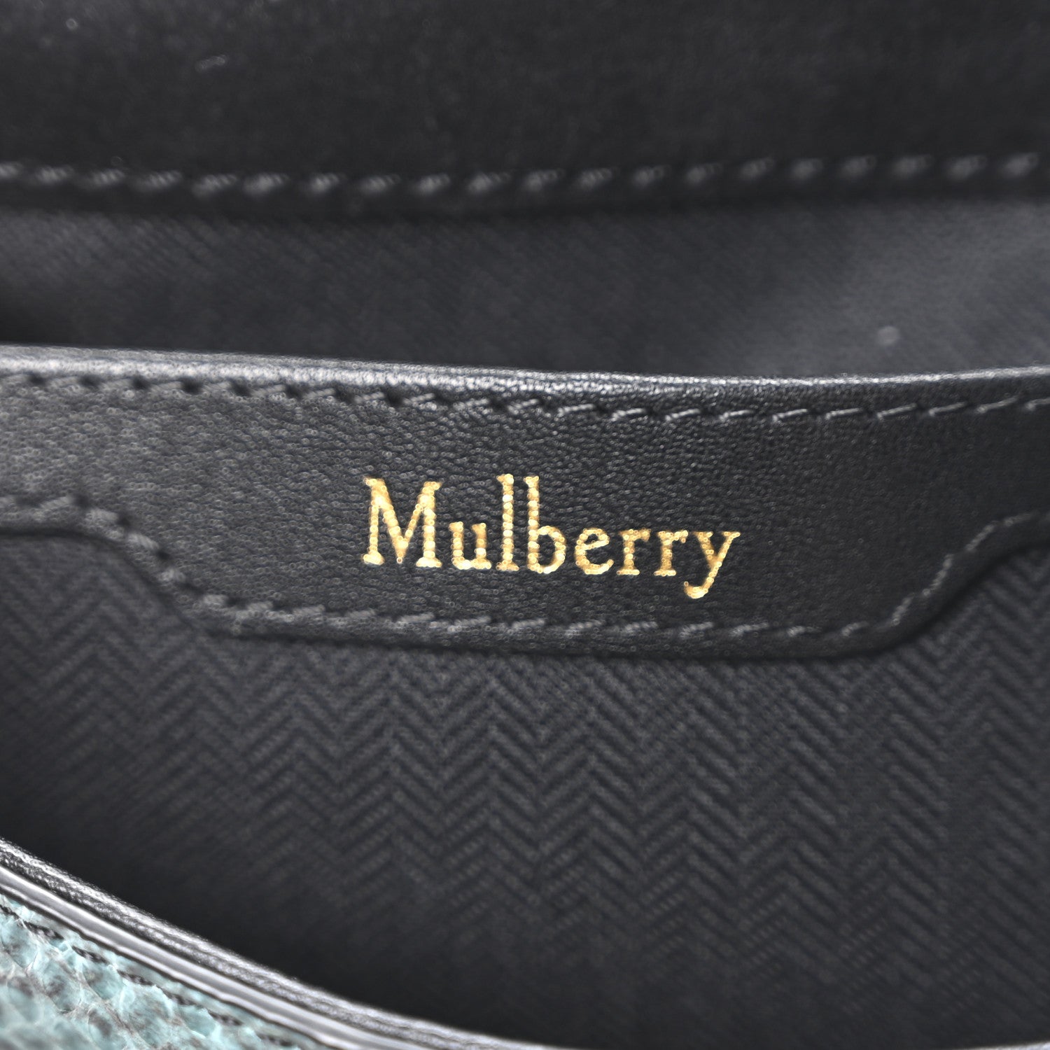 Mulberry Snakeskin Stripe Keeley Satchel Blue Multicolor 6 of 9