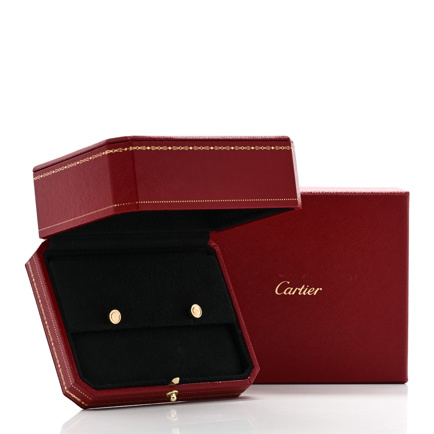 18K Yellow Gold LOVE Earrings