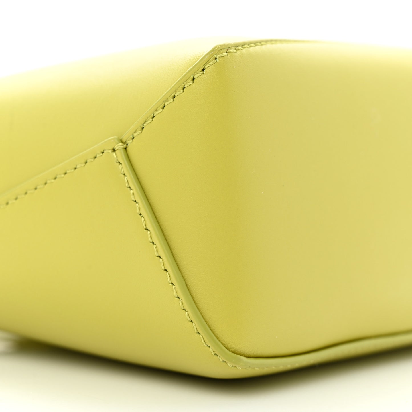 Calfskin Mini Puzzle Edge Bag Lime